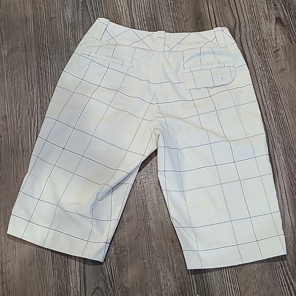 Nike White Plaid Golf Shorts Size 2 - Picture 5 of 11